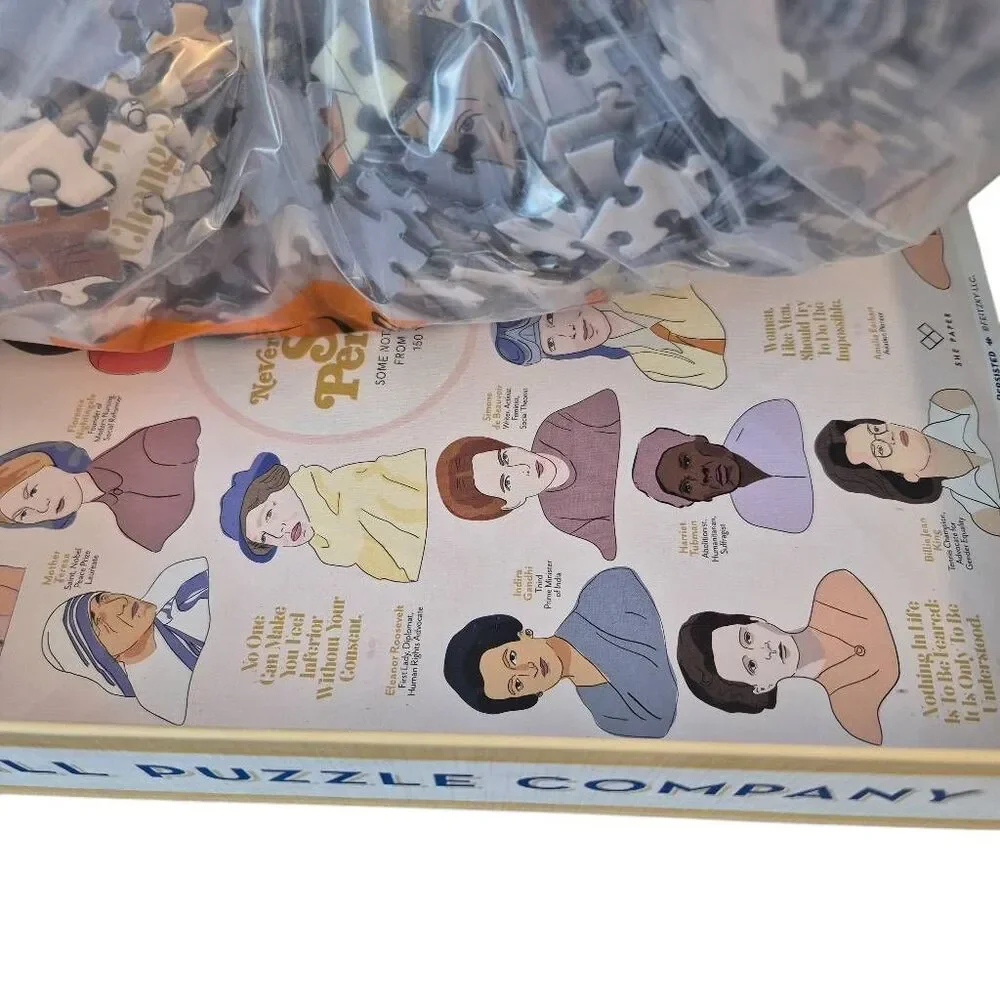 Cobble Hill 1000 Piece Puzzle Nevertheless She Persisted Notable Women EUC